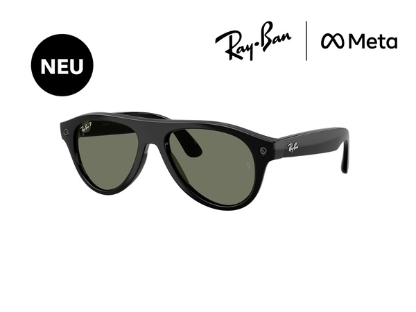 Aviator, Schwarz Glänzend mit G15 Green Polar / GEN 3
